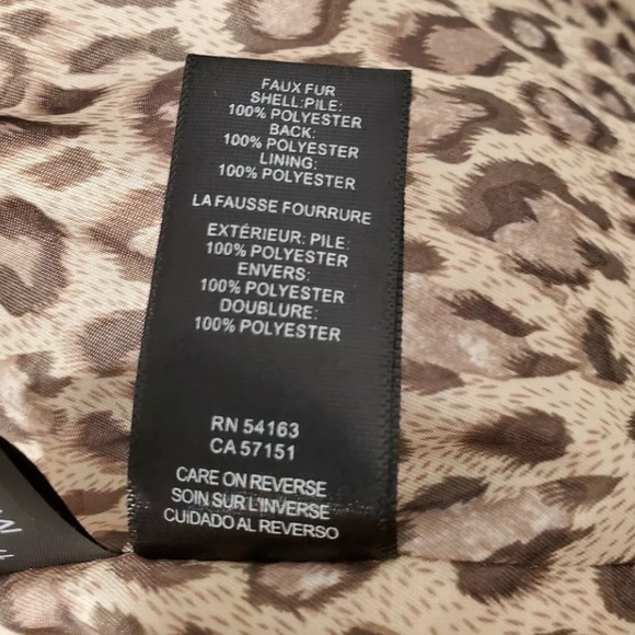 Kenneth Cole Coat Teddy Bear Faux Fur size XS - Picture 6 of 6